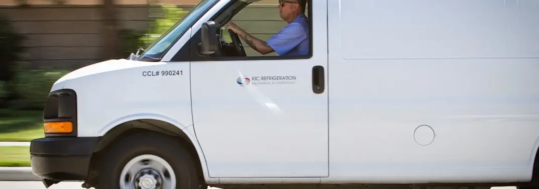 KIC Refrigeration service vehicle serving Southchase area